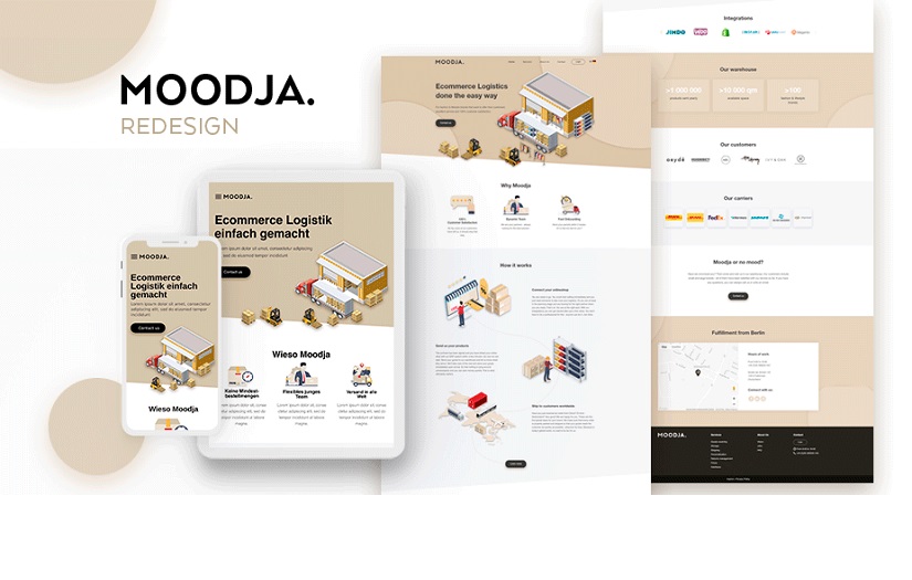 Website Redesign | Project Moodja screenshot 1